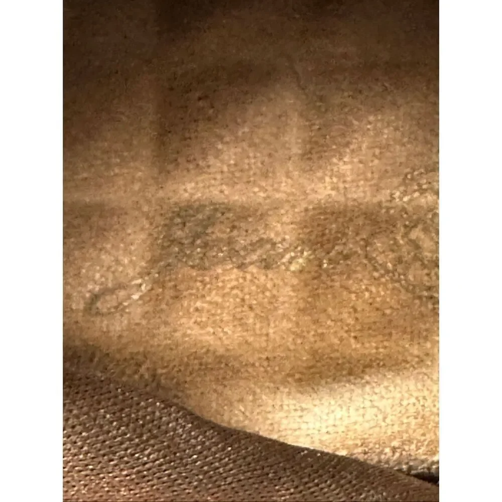 Joann Boyce Studded Captoe Boots Faux Suede Brown | Women Size 9